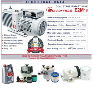 E2M18 115 / 200-230V, 1-ph, 50 / 60Hz với đầu nối IEC60320