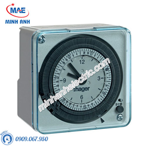 Timer 24h Hager - Model EH771 loại Analog 72x72mm