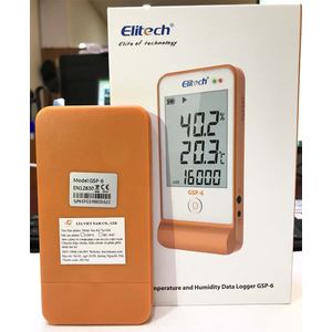 Máy ghi nhiệt độ và độ ẩm tự động Elitech GSP-6