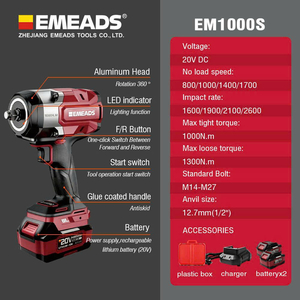 Máy siết bu lông dùng pin EMEADS EM1000S