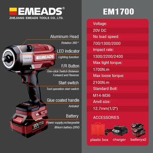 Máy siết bu lông dùng pin EMEADS EM1700
