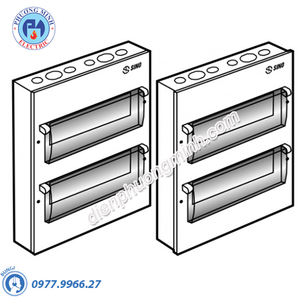 Tủ điện vỏ kim loại chứa 18 module lắp nổi - Model EM18PS