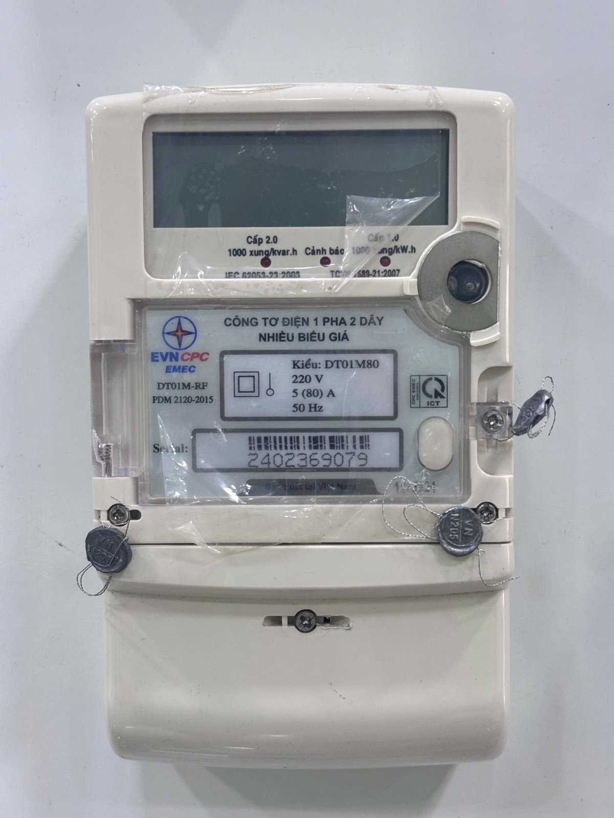 CÔNG TƠ ĐIỆN TỬ 1 PHA EMEC DT01M80