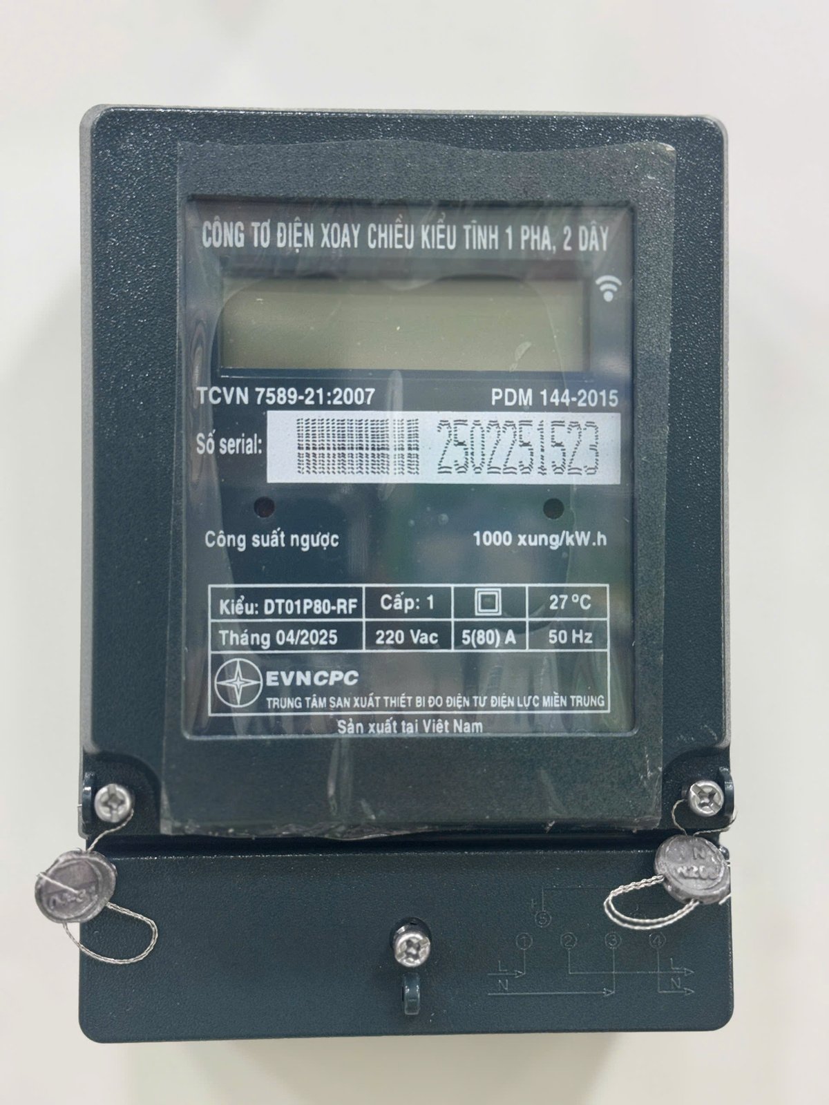 CÔNG TƠ ĐIỆN TỬ 1 PHA EMEC DT01P80-RF