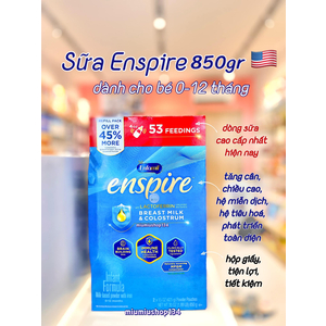 Sữa Enfamil Enspire Infant Formula 850g (0-12 tháng)🇺🇸 MẪU MỚI