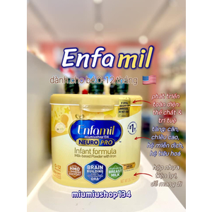 Sữa Enfamil NEURO Pro hộp nhựa 587gr 🇺🇸