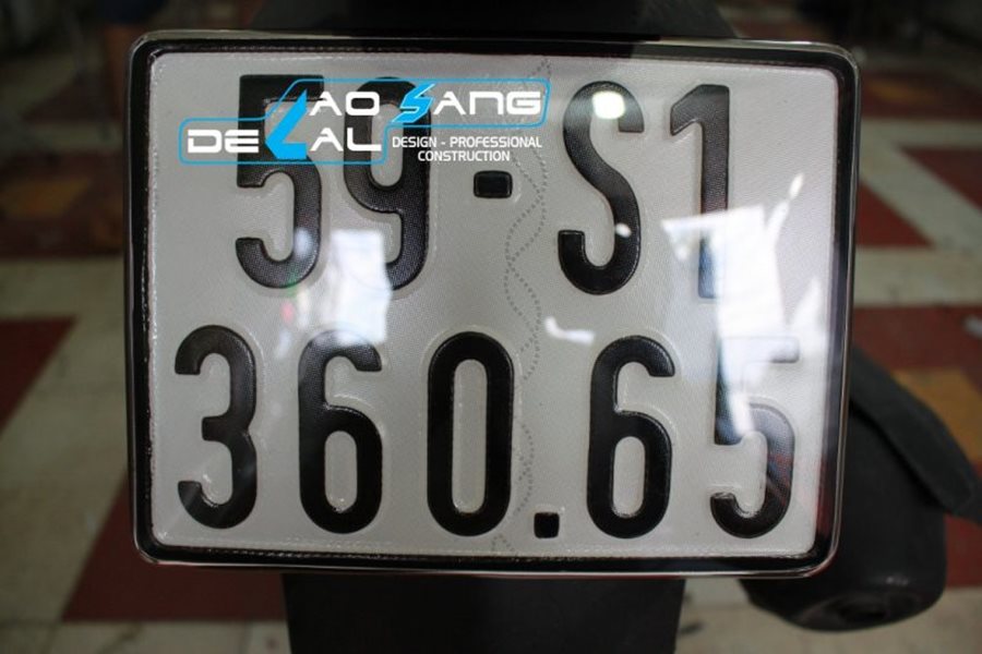 Ép inox biển số xe máy liền khối đảm bảo uy tín, chất lượng