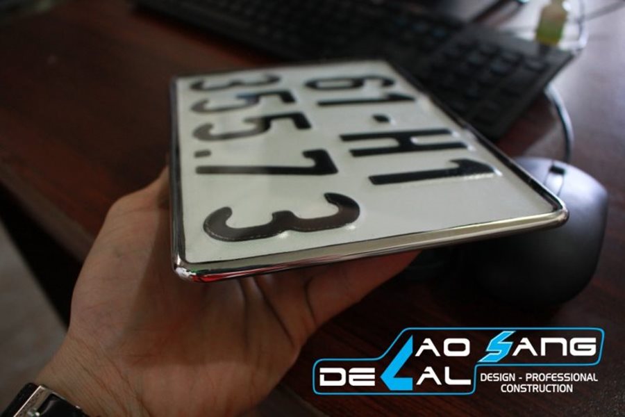 Ép inox biển số xe máy liền khối đảm bảo uy tín, chất lượng