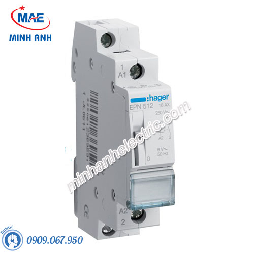 Timer 24h Hager - Model EPN512 dòng Latching Relay