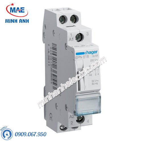 Timer 24h Hager - Model EPN518 dòng Latching Relay