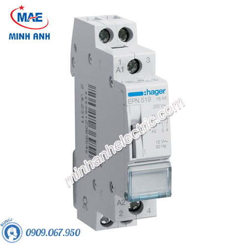 Timer 24h Hager - Model EPN519 dòng Latching Relay