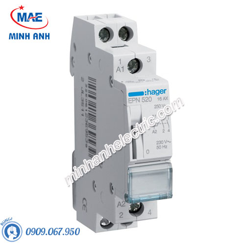 Timer 24h Hager - Model EPN520 dòng Latching Relay