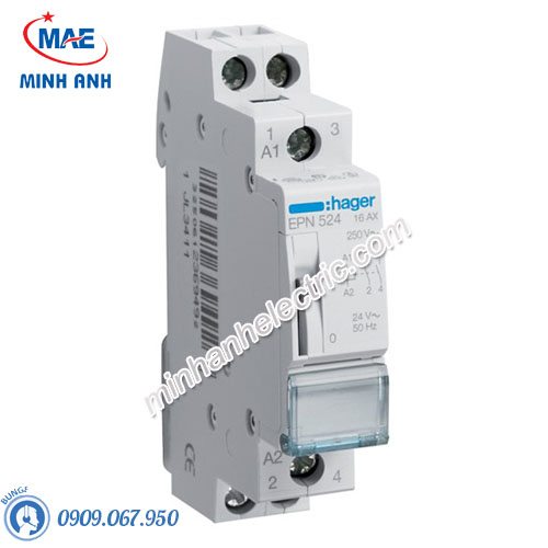 Timer 24h Hager - Model EPN524 dòng Latching Relay