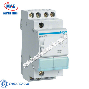 Timer 24h Hager - Model EPN525 dòng Latching Relay