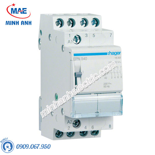 Timer 24h Hager - Model EPN540 dòng Latching Relay