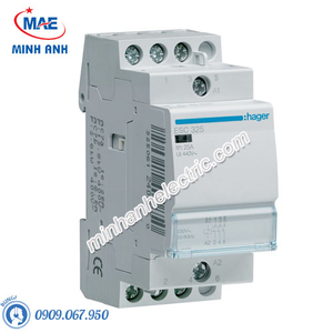Timer 24h Hager - Model ESC325 dòng Contactor