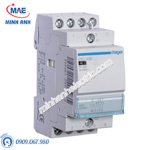 Timer 24h Hager - Model ESC426 dòng Contactor