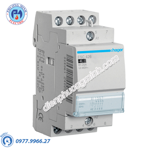 Timer 24h Hager - Model ESC426 dòng Contactor