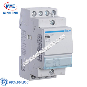 Timer 24h Hager - Model ESC428 dòng Contactor