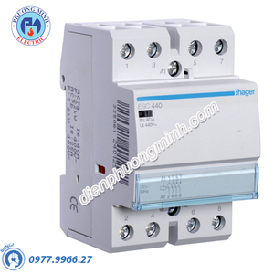 Timer 24h Hager - Model ESC440 dòng Contactor