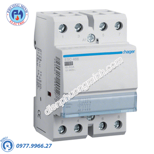 Timer 24h Hager - Model ESC466 dòng Contactor