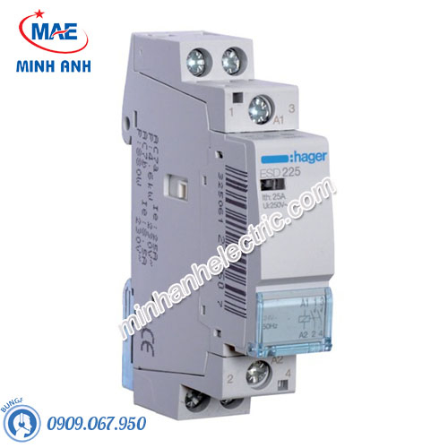 Timer 24h Hager - Model ESD225 dòng Contactor