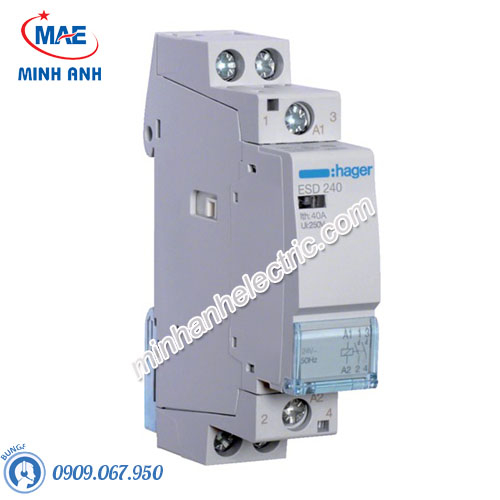 Timer 24h Hager - Model ESD240 dòng Contactor