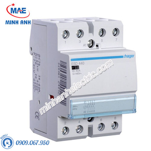 Timer 24h Hager - Model ESD440 dòng Contactor