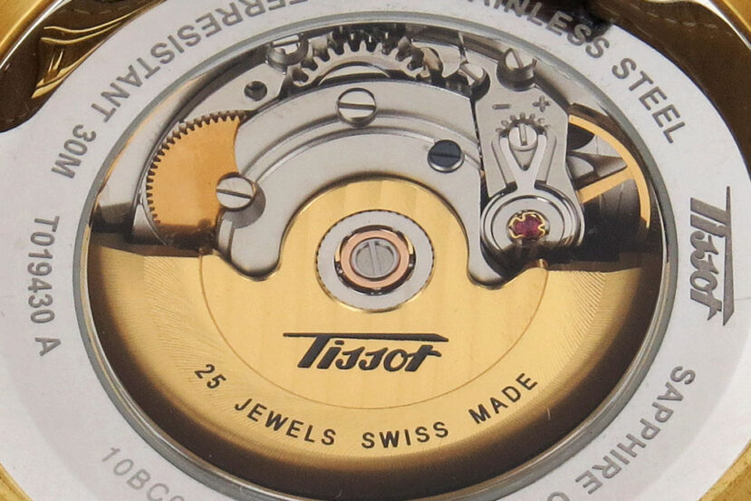 Bộ máy cơ eta 2836-2 trên đồng hồ tissot
