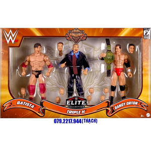 [ĐỢT 6 - ĐẶT HÀNG TRƯỚC] WWE EVOLUTION (BATISTA - TRIPLE H - RANDY ORTON) - ELITE 3-PACK (EXCLUSIVE)