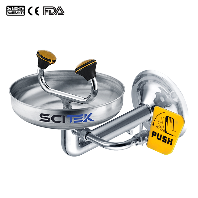 Thiết bị rửa mắt khẩn cấp gắn tường - EW-W1; EW-W2