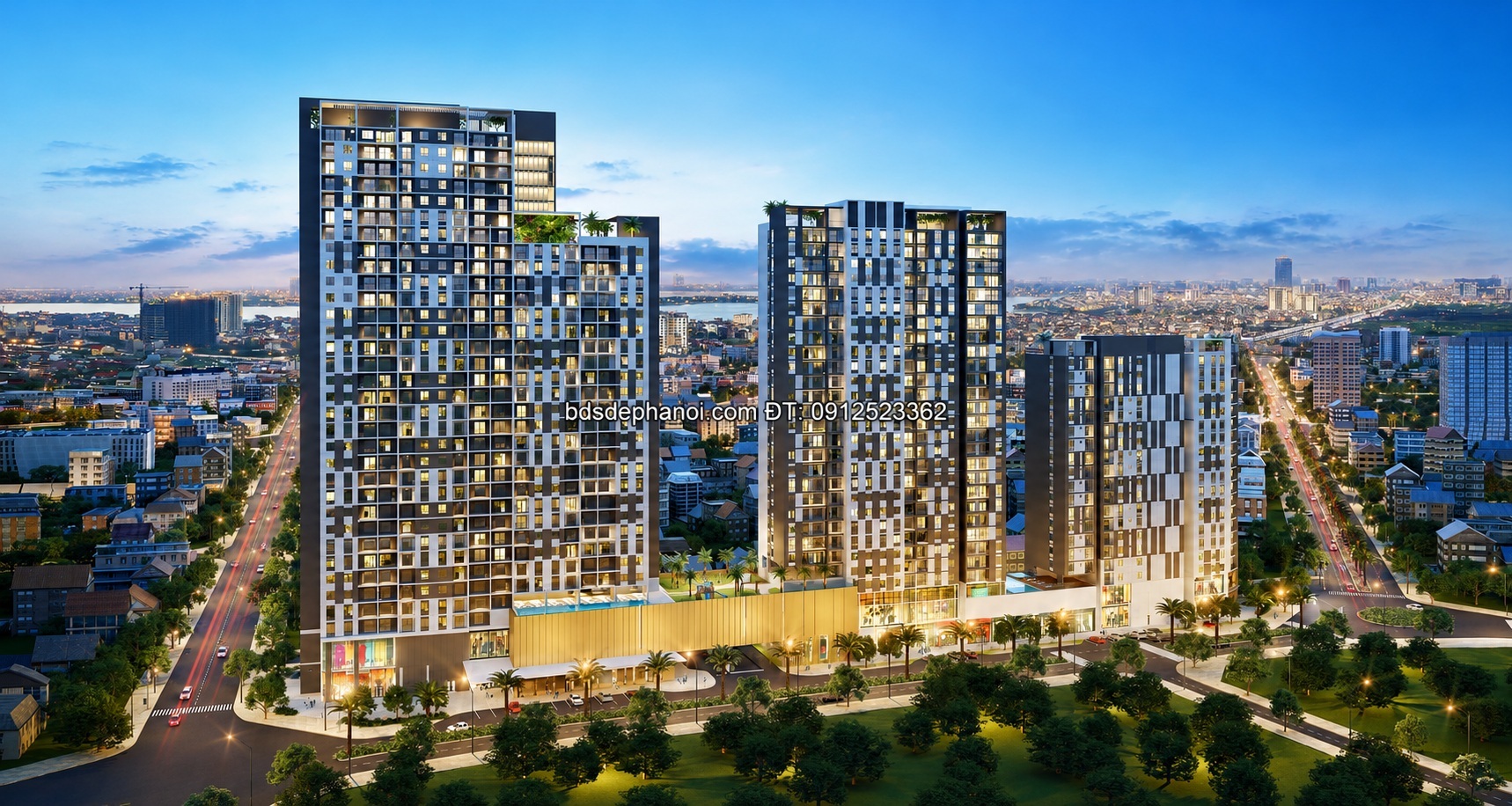 Bán Penthouse Kosmo Tây Hồ – View Trọn Hồ Tây – 342m² – Sky Garden Riêng