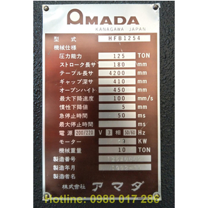 Máy chấn Amada HFB 1254