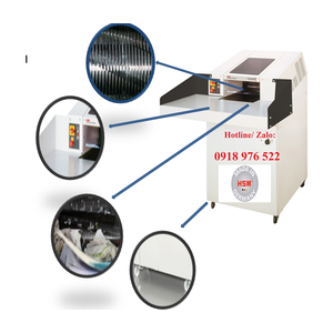 BỘ DẦU + BỘ NHÔNG Máy hủy giấy công nghiệp HSM POWERLINE 400.2 (5,8 x 50 mm)