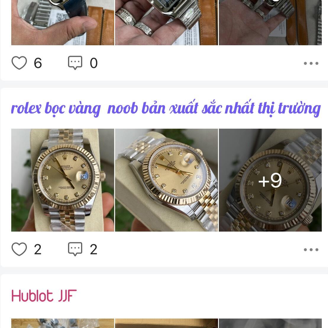 đồng hồ rolex bọc vàng