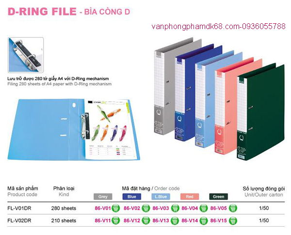 File còng nhẫn Plus