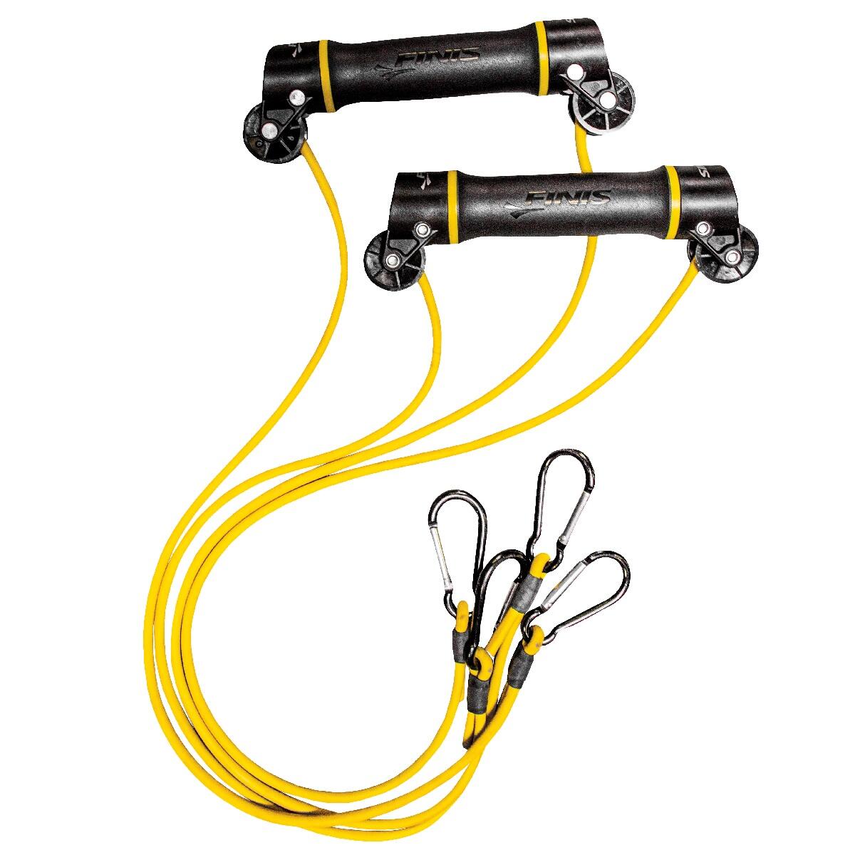 Corde D'entraînement Natation Finis Dryland - Résistance Extensible, Couleur Jaune (niveau Léger), Pour Musculation Hors Piscine