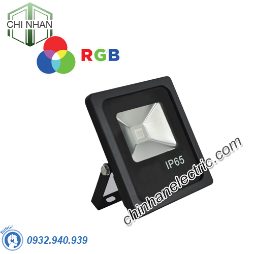 Đèn pha LED (7 màu) 10W - FLD-10RGB - MPE