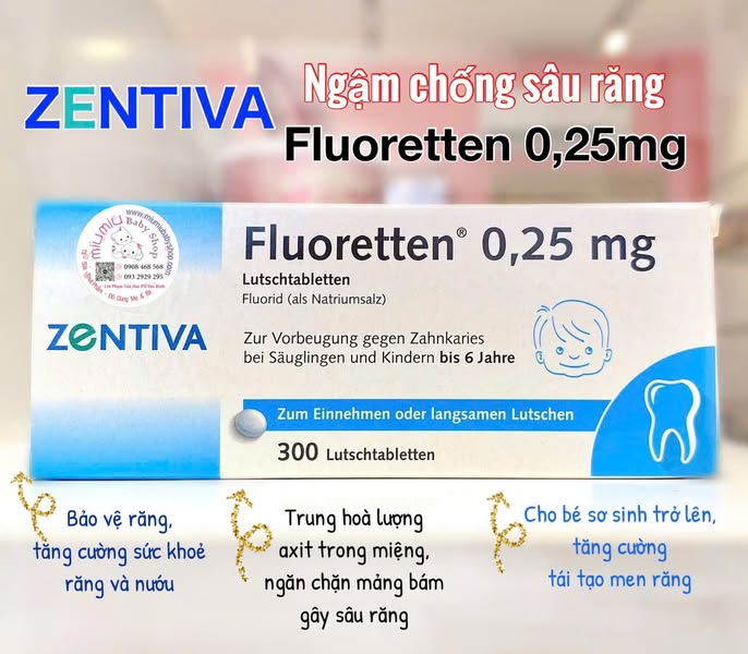 Fluoretten ngậm chống sâu răng