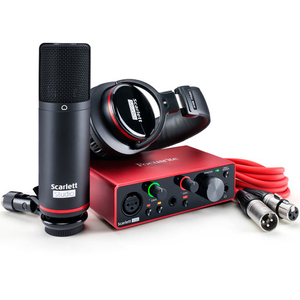 Focusrite Scarlett Solo Studio 2x2 USB Audio Interface with Microphone & Headphones (3rd Generation)