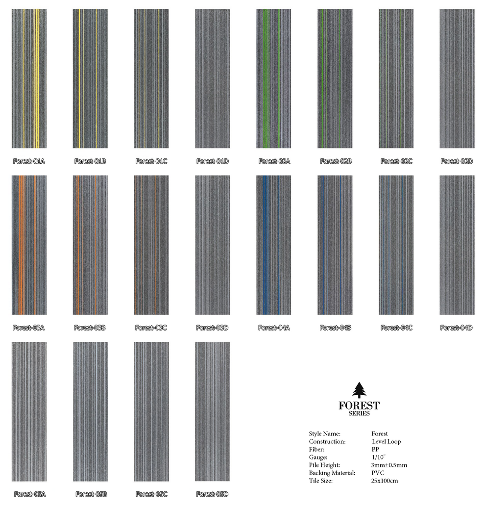 Thảm tấm MELODY-FOREST