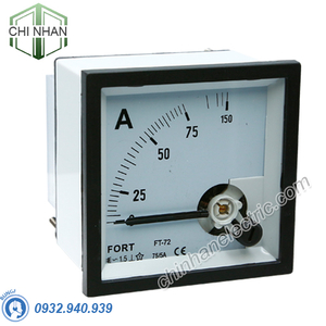 Đồng hồ Ampermeter 0-200A/400A 96x96 - FT-96A 0-200A - FORT