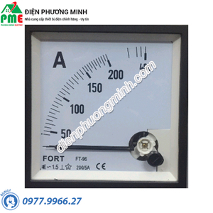 Đồng hồ Ampermeter FT-72A 0-200A
