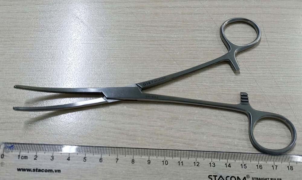 Kẹp phẫu thuật Rochester-Pean cong 18.5 cm G14 04-452