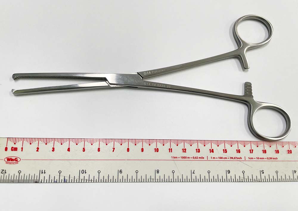 Kẹp phẫu thuật Kocher (Ochsner) thẳng 20cm G14.14.0226.20