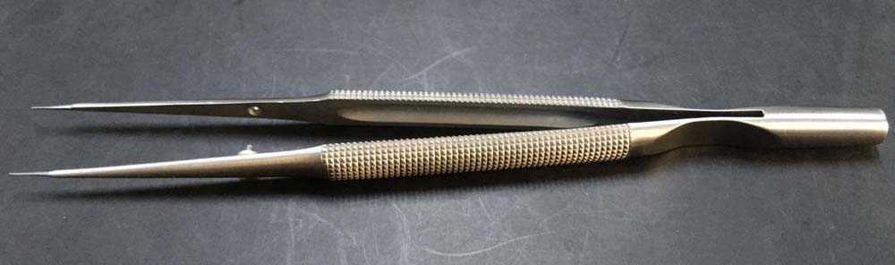 Kẹp phẫu tích thân tròn, không mấu, Ø 0.3mm (đầu thẳng), 15cm G14-15RM 8D3