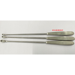 Muỗng nạo tử cung Gourdet đặc, 6mm, 28cm G14.60.0830.01