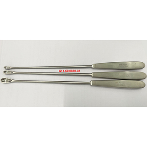 Muỗng nạo tử cung Gourdet đặc, 8mm, 28cm G14.60.0830.02