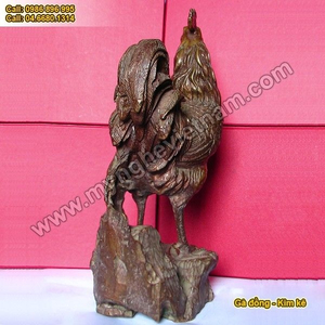 Gà đồng kim kê, tượng gà phong thủy chống lại thói trăng hoa
