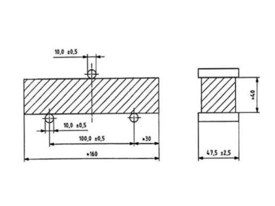 Gá uốn mẫu vữa 40x40x160mm